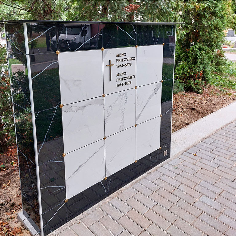 Moderné kolumbárium v Drahovce